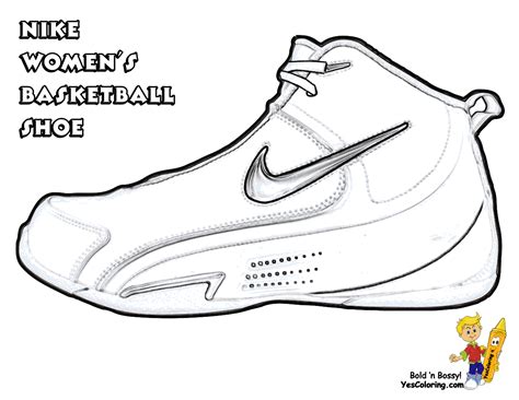 Basketball Shoes Coloring Pages - GetColoringPages.com