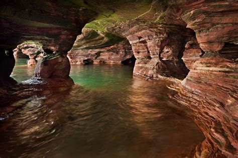 Photograph the sea caves of the Apostle Islands at Madeline Island ...