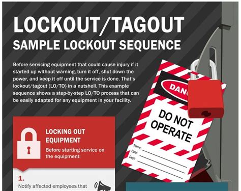 Sample Lockout Sequence | Infographic, Lockout, Lockout tagout