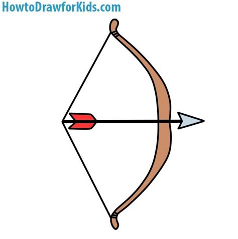 How to Draw a Bow and Arrow for Kids