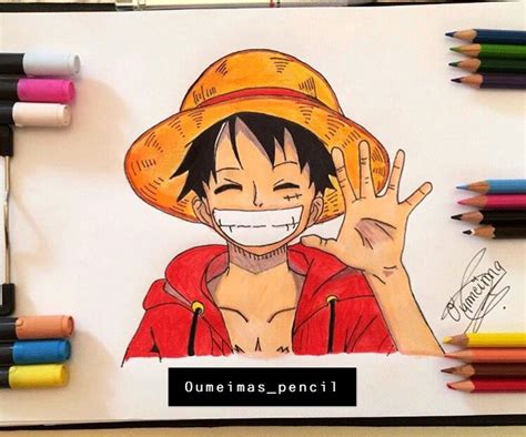 Luffy drawing | Anime drawings, Anime drawings tutorials, Drawings