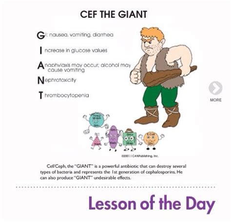 Cephalosporins...ROCEPHIN.... note the "G" aka common side effects ...