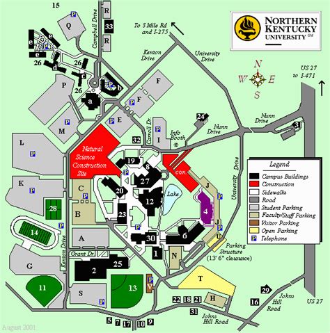 Northern Kentucky University Map - Draw A Topographic Map