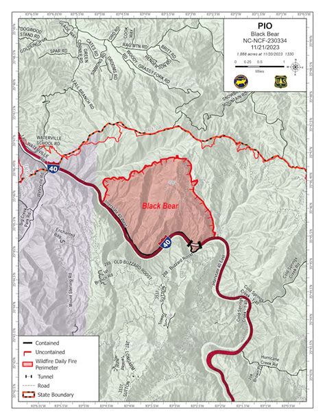 Ncncf 2023 Black Bear Fire Incident Maps | InciWeb