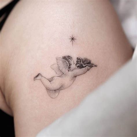 Best Baby Angel Tattoo Designs 3 | Angel tattoo for women, Angel tattoo ...