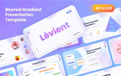 Lévient - Creative Gradient PowerPoint template