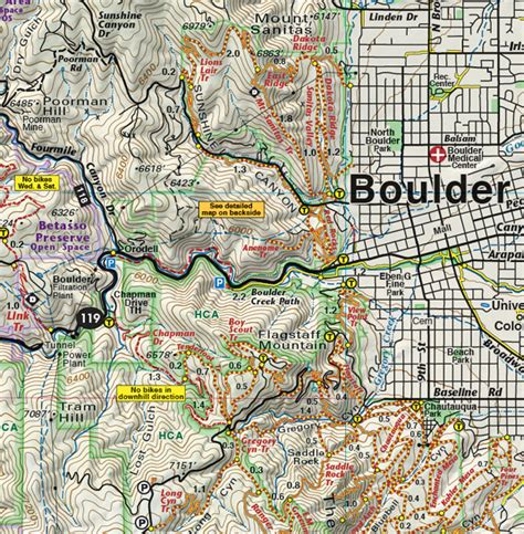 Printable Map Of Boulder - Free Printable Templates