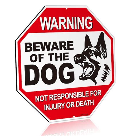 Klassen Beware Of Dog Sign 8-in X 12-in Plastic | ubicaciondepersonas ...