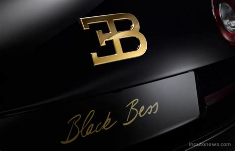 Bugatti Logo in Black and Gold