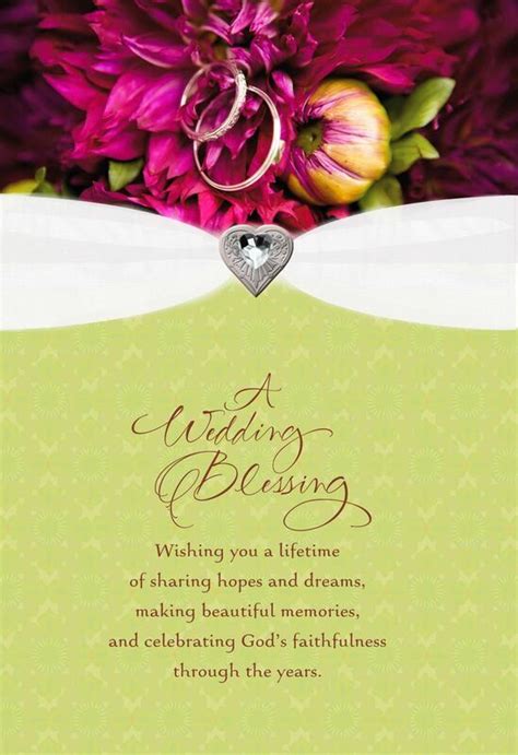 Wedding Blessing Religious Wedding Card | Wedding card quotes, Hallmark ...