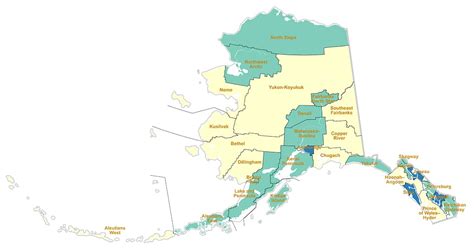 Alaska Boroughs & Population By Boroughs