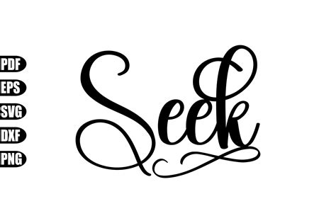 Seek Svg Graphic by creativekhadiza124 · Creative Fabrica