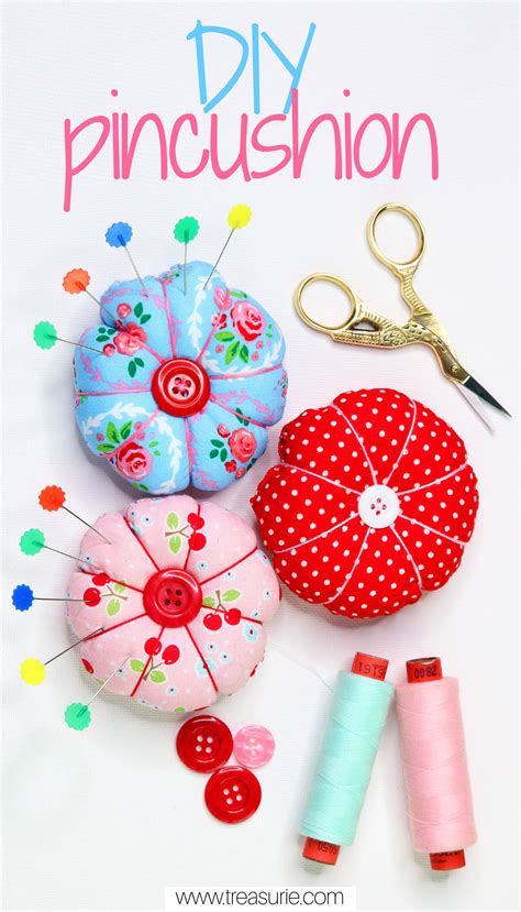 DIY Pin Cushion - Cute Pincushion Tutorial | TREASURIE