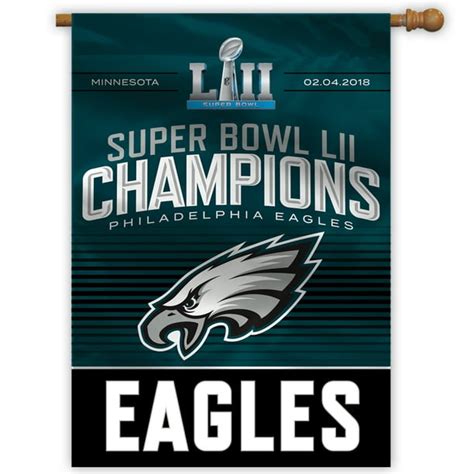 NFL Philadelphia Eagles Super Bowl LII Champion House Banner - Walmart ...