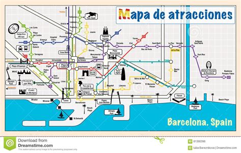 newzones.us | Barcelona tourist map, Tourist map, Metro map