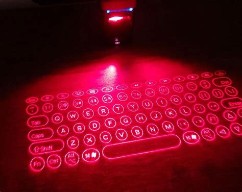 This Laser Projection Keyboard Has QWERTY and Piano Modes