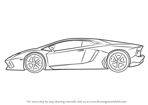 Car Sketch Side View Sketch Coloring Page