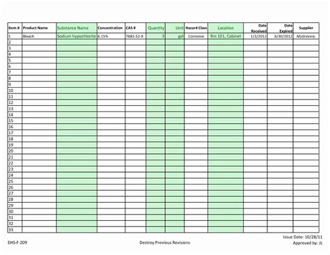 Free Printable Inventory Tracking Spreadsheet