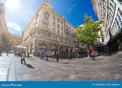 Belgrade, Serbia- September 08, 2019: View of Knez Mihailova Kneza ...