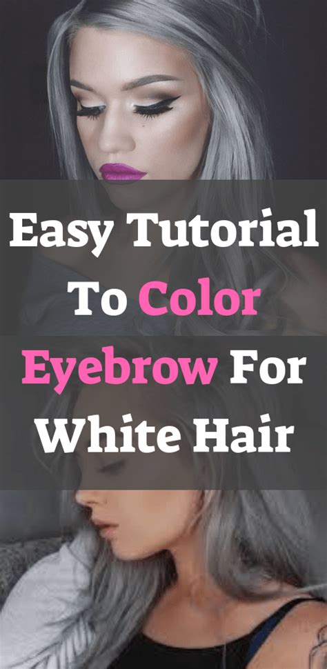 Best Eyebrow Color For White Hair - EyebrowShaper