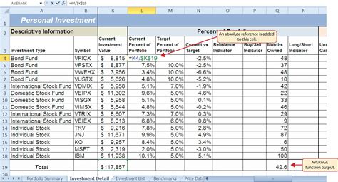 Excel Spreadsheet For Shares Portfolio with Sample Investment Portfolio ...