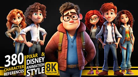 ArtStation - 380 Pixar & Disney Animation Style - Character References ...