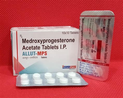 ALLUT MPS Medroxyprogestrone Medroxyprogesterone Acetate 10 Mg Tablets ...