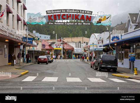 Downtown Ketchikan Alaska Stock Photo - Alamy