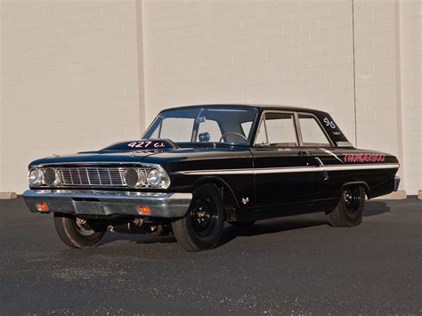 1964, Ford, Fairlane, Thunderbolt, V 8, Race, Racing, Drag, Hot, Rod ...