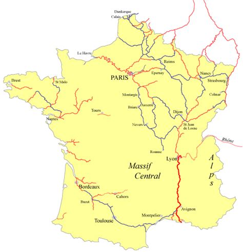 Rhone River Map