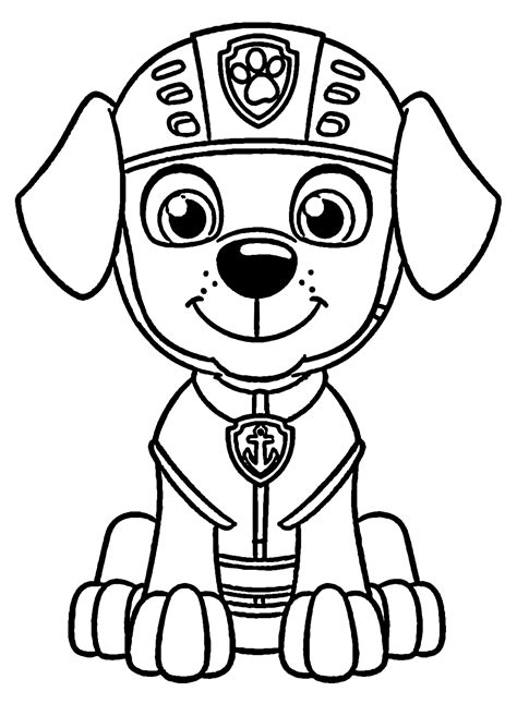 Zuma Paw Patrol Coloring Pages Printable for Free Download