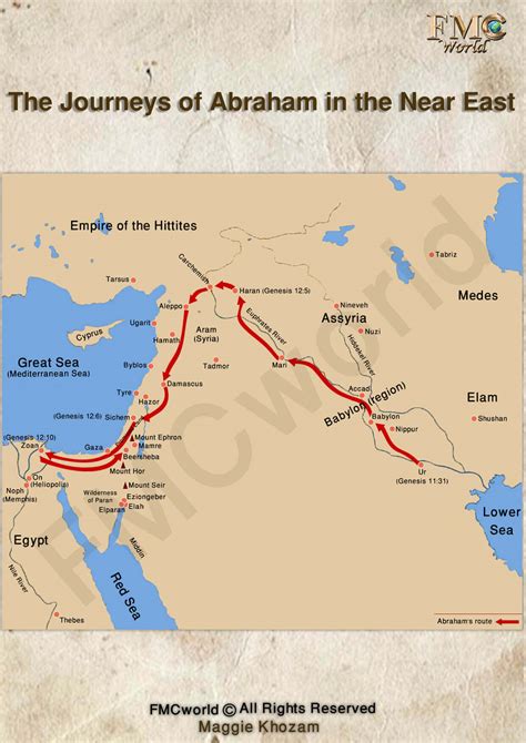 Map Of Middle East In Bible Times