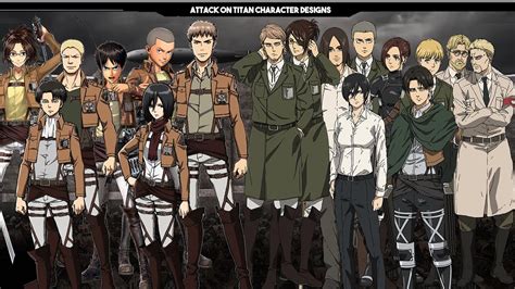 Attack On Titan Character Designs | SEASON 1 vs SEASON 4 - (Attack on ...