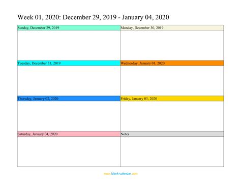 Free Printable Weekly Planner Template 2019 - FREE PRINTABLE TEMPLATES