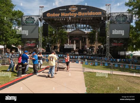 Gator Harley-Davidson Music Stage setup at the Leesburg, Florida USA ...