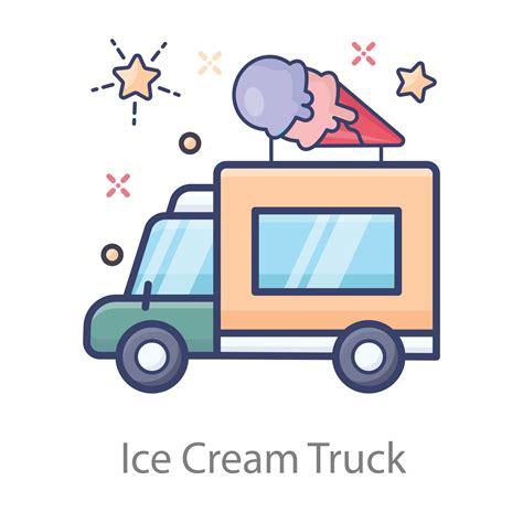 Ice Cream Truck 2573904 Vector Art at Vecteezy