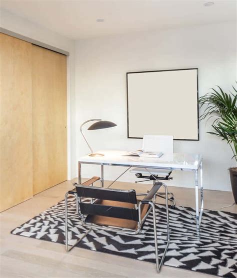 20 Home Office Designs That Use Area Rugs for Decorative Flair