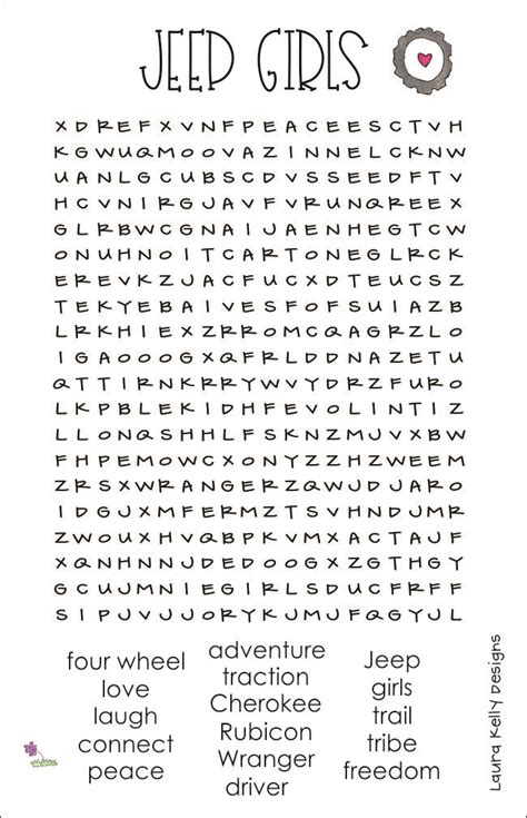 Word Search Puzzle Printables Free - Laura Kelly's Inklings