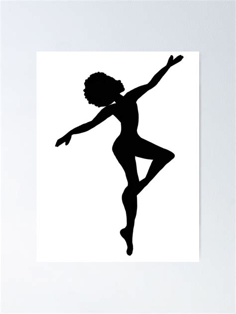 "Woman dancing cool silhouette" Poster for Sale by vibeno1 | Redbubble