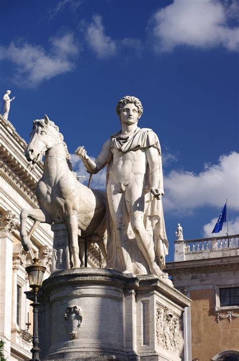 Statue At Campidoglio In Rome Royalty Free Stock Photography - Image ...