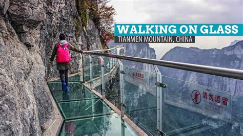 The Scariest Stroll: Walking on Glass at Tianmen Mountain, China | The ...