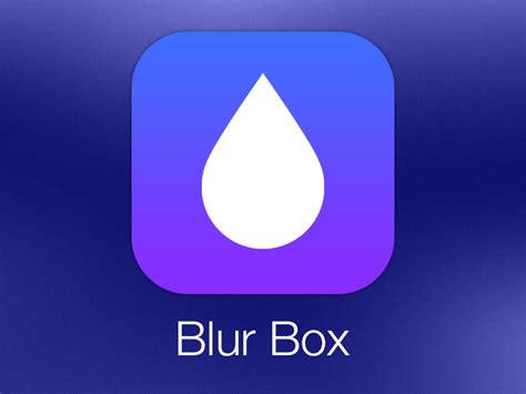 Blur Box App Icon by Devon DeNure on Dribbble