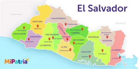 13 MAPAS UTILES DE EL SALVADOR [ACTUALIZADO 2019]