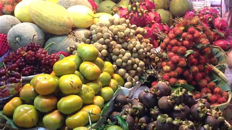 Asian Fruit Market Compilation Video #7| Cambodia Market - Asian Street ...