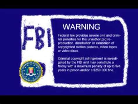 Fbi Warning Vhs Colors