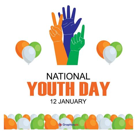 Vector graphic of national youth day good for national youth day ...