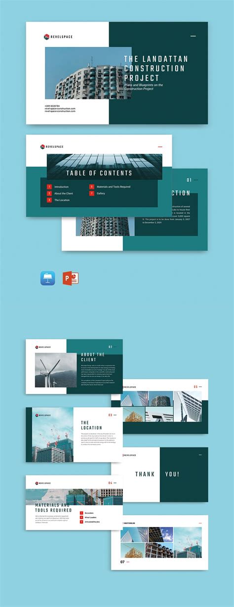 Simple Construction Presentation Template - Apple Keynote, PowerPoint ...