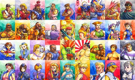 All Street Fighter Alpha Characters