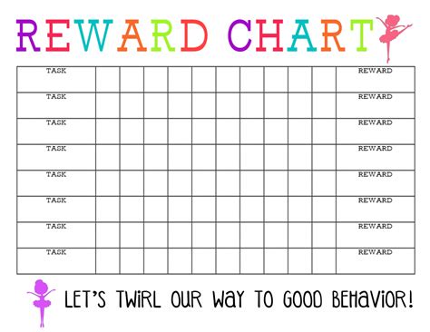 Printable Reward Chart - The Girl Creative