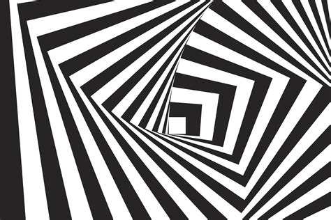 Black and White 3D Op Art Wallpaper | Modern Interior Design Wall Mural ...